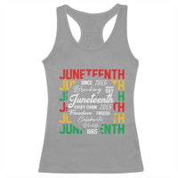 Juneteenth 1865 Racerback Tank Top Celebrate Black Freedom Breaking Every Chain - Wonder Print Shop