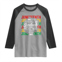 Juneteenth 1865 Raglan Shirt Celebrate Black Freedom Breaking Every Chain - Wonder Print Shop