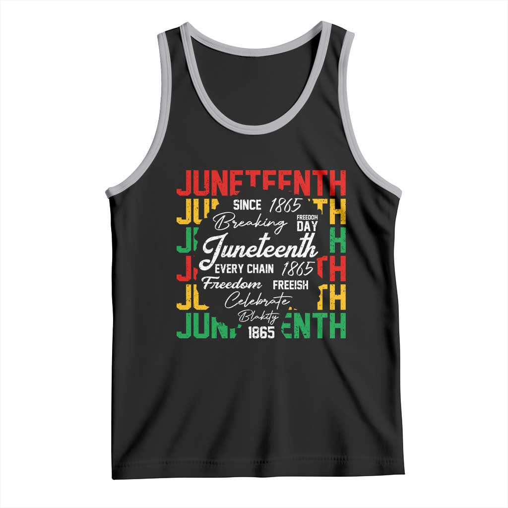 Juneteenth 1865 Tank Top Celebrate Black Freedom Breaking Every Chain - Wonder Print Shop