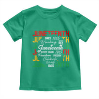 Juneteenth 1865 Toddler T Shirt Celebrate Black Freedom Breaking Every Chain - Wonder Print Shop