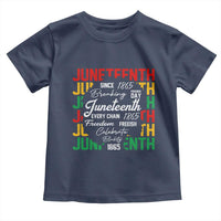 Juneteenth 1865 Toddler T Shirt Celebrate Black Freedom Breaking Every Chain - Wonder Print Shop