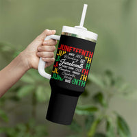 Juneteenth 1865 Tumbler With Handle Celebrate Black Freedom Breaking Every Chain - Wonder Print Shop