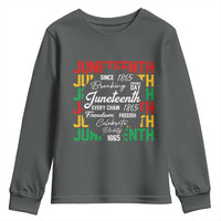 Juneteenth 1865 Youth Sweatshirt Celebrate Black Freedom Breaking Every Chain - Wonder Print Shop