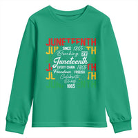 Juneteenth 1865 Youth Sweatshirt Celebrate Black Freedom Breaking Every Chain - Wonder Print Shop