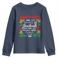 Juneteenth 1865 Youth Sweatshirt Celebrate Black Freedom Breaking Every Chain - Wonder Print Shop