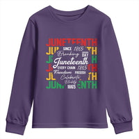 Juneteenth 1865 Youth Sweatshirt Celebrate Black Freedom Breaking Every Chain - Wonder Print Shop
