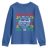 Juneteenth 1865 Youth Sweatshirt Celebrate Black Freedom Breaking Every Chain - Wonder Print Shop