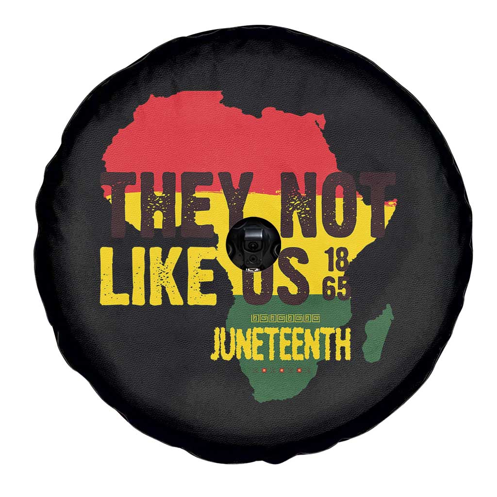 They Not Like Us Juneteenth 1865 Spare Tire Cover Afrocentric Africa Map Black Pride - Wonder Print Shop