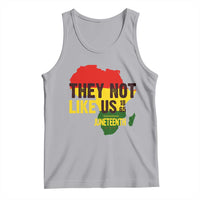 They Not Like Us Juneteenth 1865 Tank Top Afrocentric Africa Map Black Pride - Wonder Print Shop