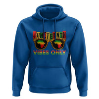 Juneteenth Vibes Only Hoodie Afro Pride Sunglasses Black History Celebration - Wonder Print Shop