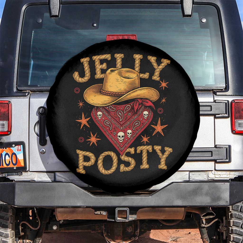 Jelly Posty Cowboy Bandana Spare Tire Cover Funny Country Western Rodeo - Wonder Print Shop