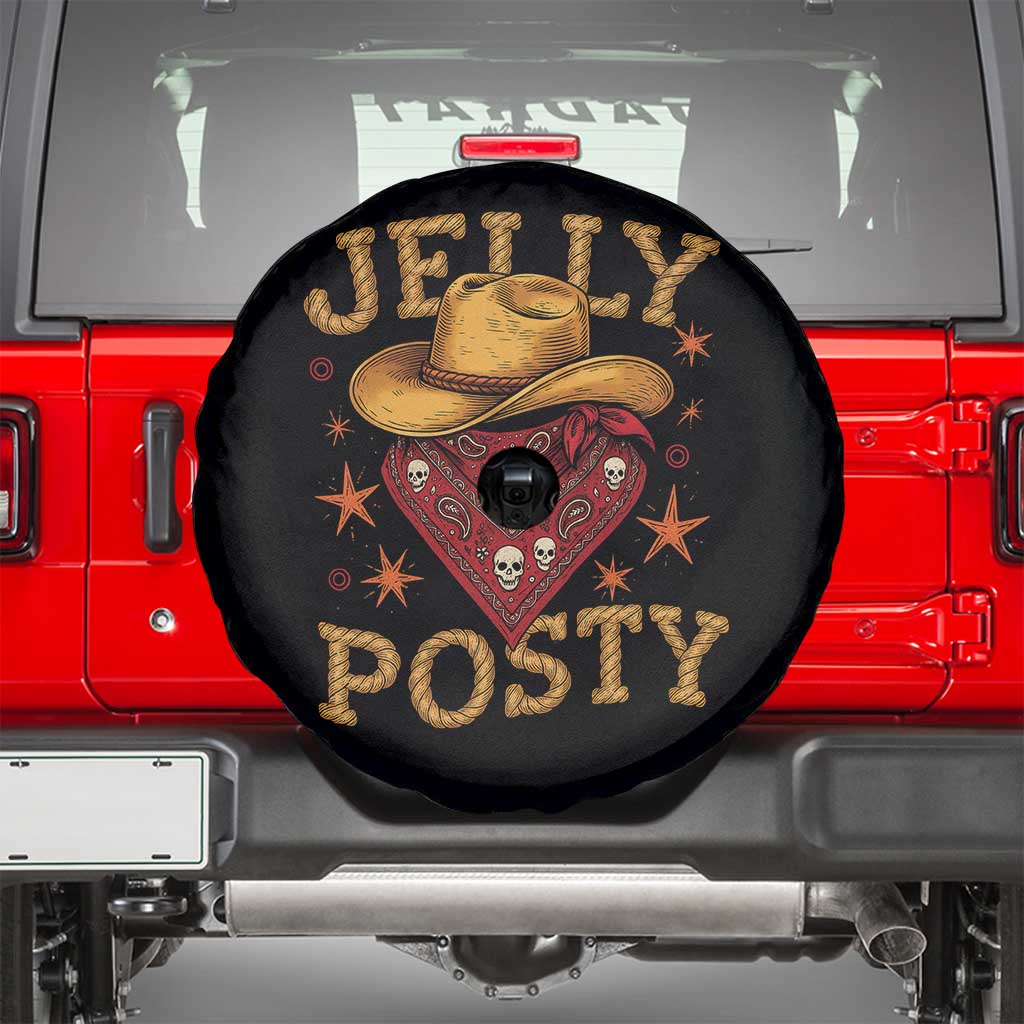 Jelly Posty Cowboy Bandana Spare Tire Cover Funny Country Western Rodeo - Wonder Print Shop