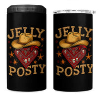Jelly Posty Cowboy Bandana 4 in 1 Can Cooler Tumbler Funny Country Western Rodeo - Wonder Print Shop