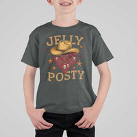 Jelly Posty Cowboy Bandana T Shirt For Kid Funny Country Western Rodeo - Wonder Print Shop