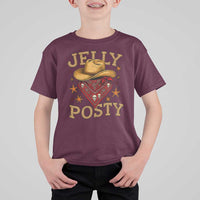 Jelly Posty Cowboy Bandana T Shirt For Kid Funny Country Western Rodeo - Wonder Print Shop