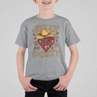 Jelly Posty Cowboy Bandana T Shirt For Kid Funny Country Western Rodeo - Wonder Print Shop
