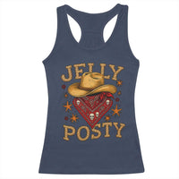 Jelly Posty Cowboy Bandana Racerback Tank Top Funny Country Western Rodeo - Wonder Print Shop