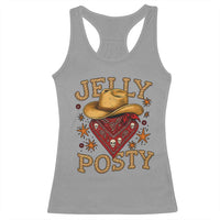 Jelly Posty Cowboy Bandana Racerback Tank Top Funny Country Western Rodeo - Wonder Print Shop