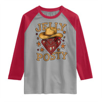 Jelly Posty Cowboy Bandana Raglan Shirt Funny Country Western Rodeo - Wonder Print Shop