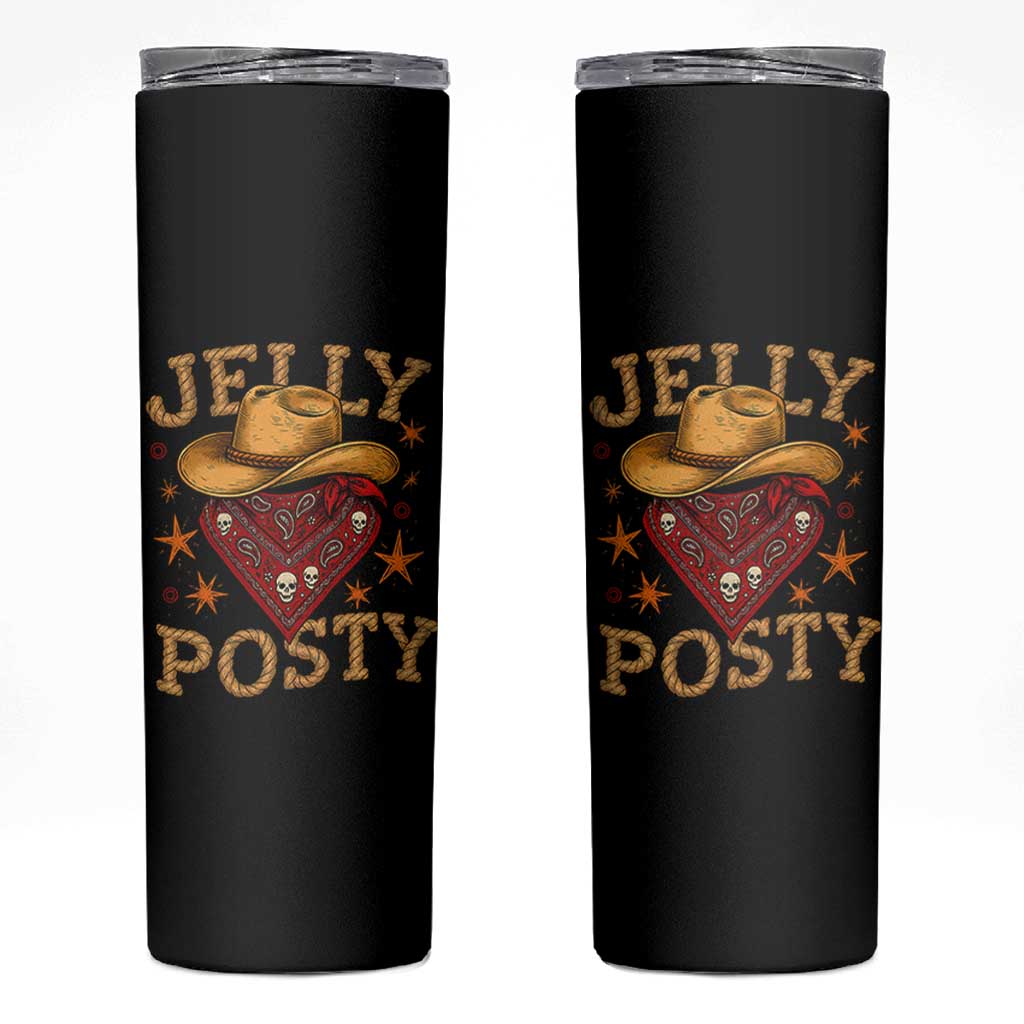 Jelly Posty Cowboy Bandana Skinny Tumbler Funny Country Western Rodeo - Wonder Print Shop