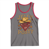 Jelly Posty Cowboy Bandana Tank Top Funny Country Western Rodeo - Wonder Print Shop