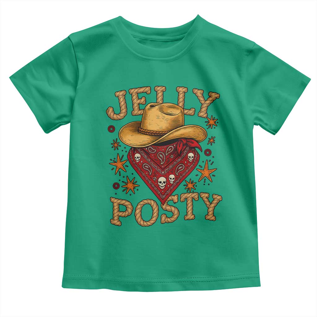 Jelly Posty Cowboy Bandana Toddler T Shirt Funny Country Western Rodeo - Wonder Print Shop
