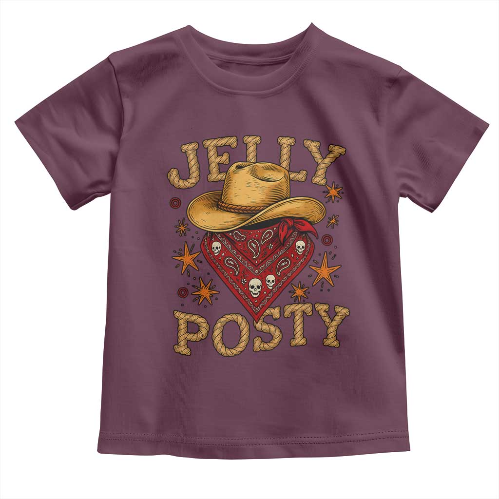 Jelly Posty Cowboy Bandana Toddler T Shirt Funny Country Western Rodeo - Wonder Print Shop