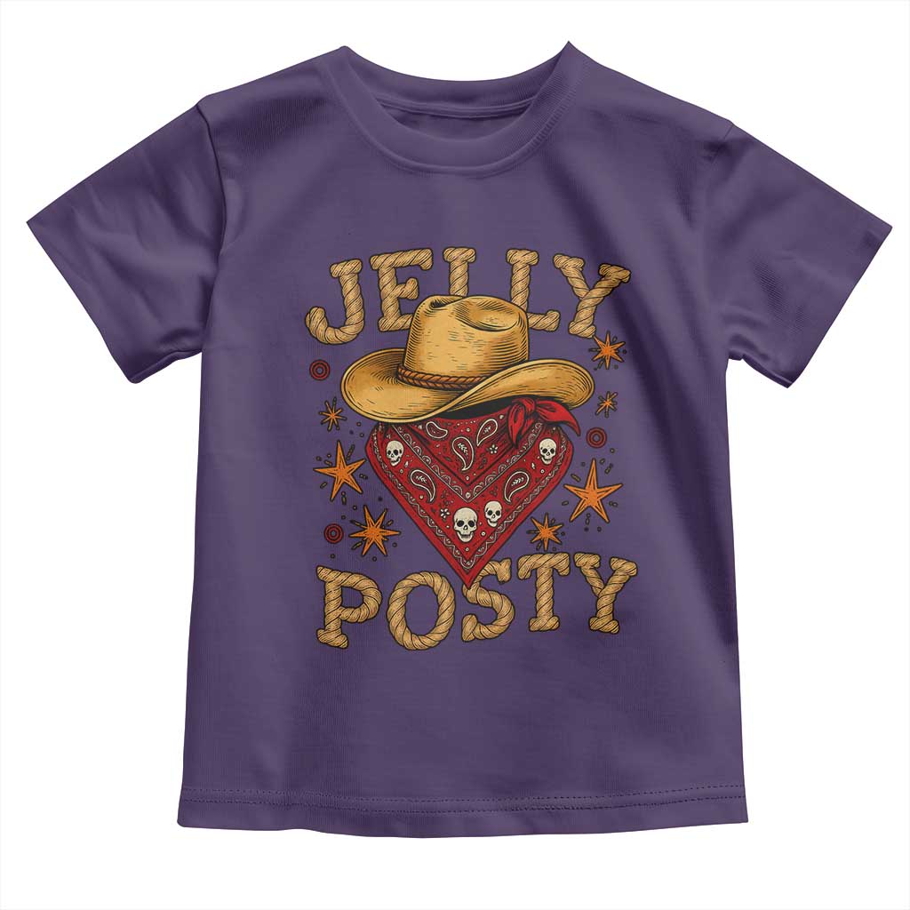 Jelly Posty Cowboy Bandana Toddler T Shirt Funny Country Western Rodeo - Wonder Print Shop