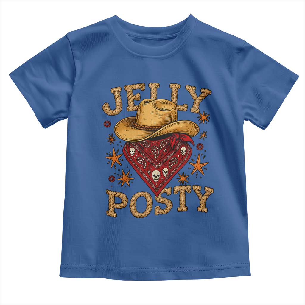 Jelly Posty Cowboy Bandana Toddler T Shirt Funny Country Western Rodeo - Wonder Print Shop