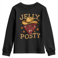 Jelly Posty Cowboy Bandana Youth Sweatshirt Funny Country Western Rodeo - Wonder Print Shop