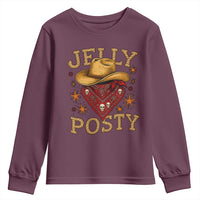 Jelly Posty Cowboy Bandana Youth Sweatshirt Funny Country Western Rodeo - Wonder Print Shop