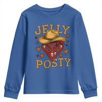 Jelly Posty Cowboy Bandana Youth Sweatshirt Funny Country Western Rodeo - Wonder Print Shop