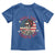 Retro Skeleton 4th of July Toddler T Shirt Chill The Fourth Out Funny Patriotic American Flag
