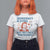 Retro Lady Democracy Is Dying But Hey Nice Fireworks T Shirt For Women Funny 4th of July Political Satire
