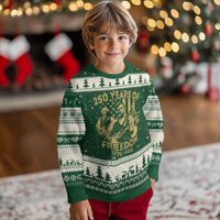 250 Years of Freedom US Presidents Rock Band Ugly Christmas Sweater Funny Abraham Lincoln George Washington Teddy Roosevelt Concert 1776 to 2026