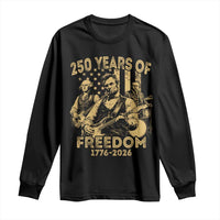 250 Years of Freedom US Presidents Rock Band Long Sleeve Shirt Funny Abraham Lincoln George Washington Teddy Roosevelt Concert 1776 to 2026