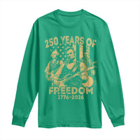 250 Years of Freedom US Presidents Rock Band Long Sleeve Shirt Funny Abraham Lincoln George Washington Teddy Roosevelt Concert 1776 to 2026
