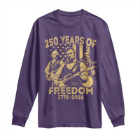 250 Years of Freedom US Presidents Rock Band Long Sleeve Shirt Funny Abraham Lincoln George Washington Teddy Roosevelt Concert 1776 to 2026