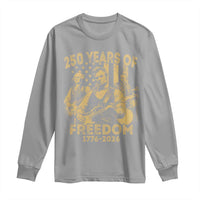 250 Years of Freedom US Presidents Rock Band Long Sleeve Shirt Funny Abraham Lincoln George Washington Teddy Roosevelt Concert 1776 to 2026