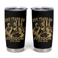 250 Years of Freedom US Presidents Rock Band Tumbler Cup Funny Abraham Lincoln George Washington Teddy Roosevelt Concert 1776 to 2026
