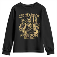 250 Years of Freedom US Presidents Rock Band Youth Sweatshirt Funny Abraham Lincoln George Washington Teddy Roosevelt Concert 1776 to 2026