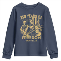 250 Years of Freedom US Presidents Rock Band Youth Sweatshirt Funny Abraham Lincoln George Washington Teddy Roosevelt Concert 1776 to 2026