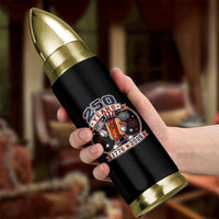 250 Years 1776 to 2026 Cartoon Hot Dog Bullet Tumbler Funny Uncle Sam Top Hat Waving American Flag Semiquincentennial
