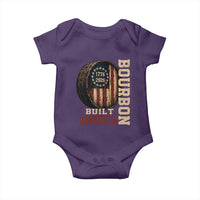 Bourbon Built America Vintage Distressed Graphic Baby Onesie American Flag Whiskey Barrel 1776 to 2026 Semiquincentennial Patriotic