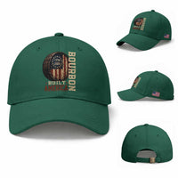 Bourbon Built America Vintage Distressed Graphic Baseball Cap American Flag Whiskey Barrel 1776 to 2026 Semiquincentennial Patriotic