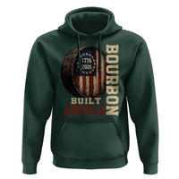 Bourbon Built America Vintage Distressed Graphic Hoodie American Flag Whiskey Barrel 1776 to 2026 Semiquincentennial Patriotic