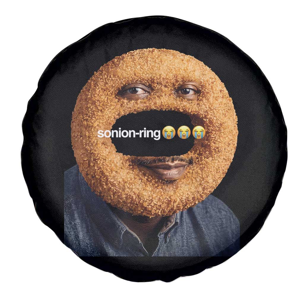 Funny Sonion Ring Cursed Meme Graphic Spare Tire Cover Surreal Deep Fried Onion Ring Joke