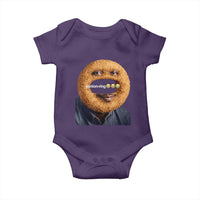 Funny Sonion Ring Cursed Meme Graphic Baby Onesie Surreal Deep Fried Onion Ring Joke