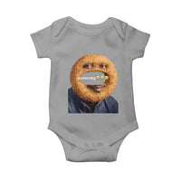 Funny Sonion Ring Cursed Meme Graphic Baby Onesie Surreal Deep Fried Onion Ring Joke