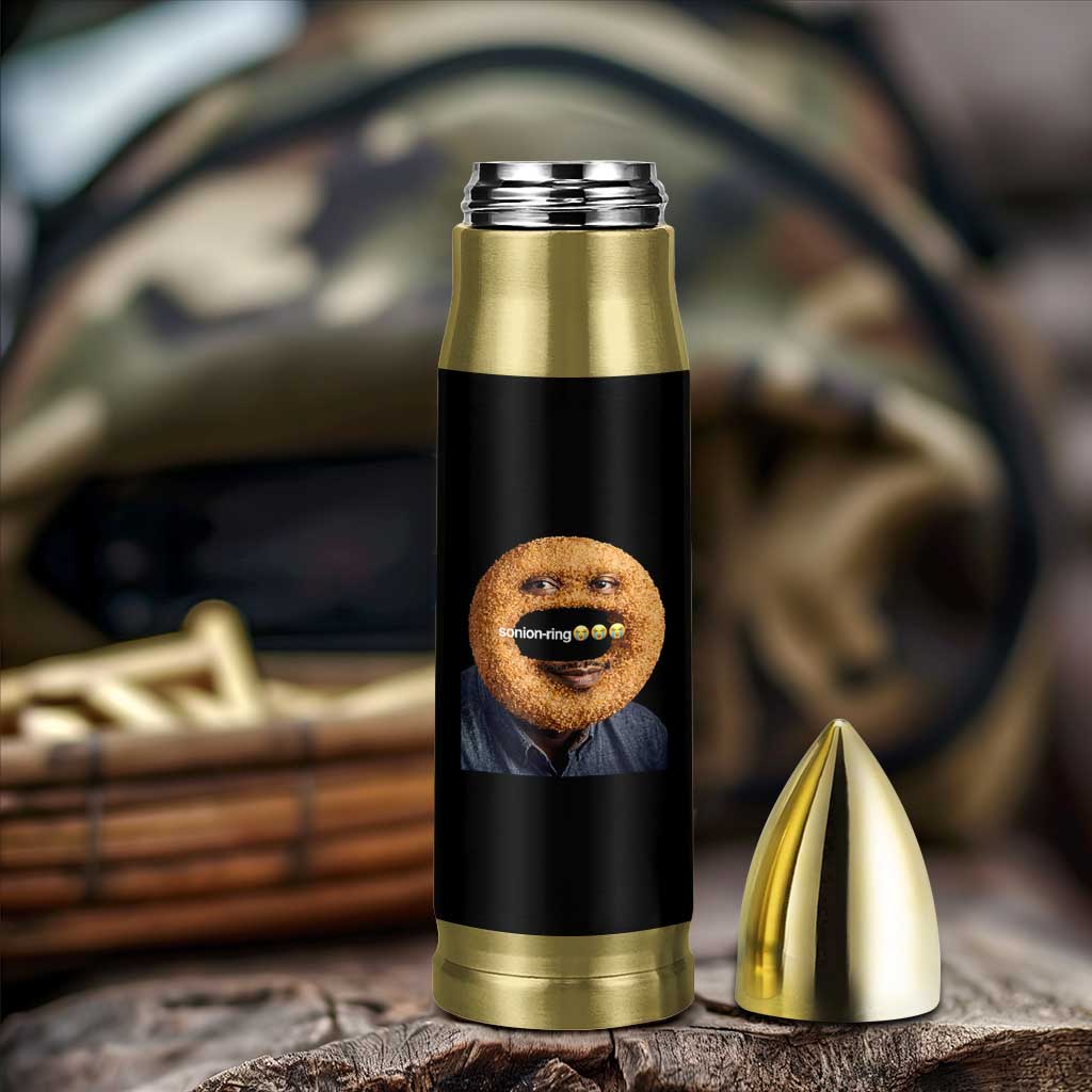 Funny Sonion Ring Cursed Meme Graphic Bullet Tumbler Surreal Deep Fried Onion Ring Joke
